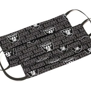 Oakland Raiders NFL Cloth Face Masks (2)